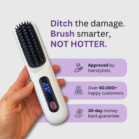 Numoya Portable Straightener Brush – GoBrush PRO