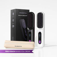 Numoya Portable Straightener Brush – GoBrush PRO