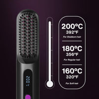 Numoya Portable Straightener Brush – GoBrush PRO