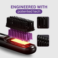 Numoya Portable Straightener Brush – GoBrush PRO