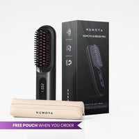 Numoya Portable Straightener Brush – GoBrush PRO
